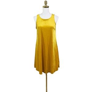 NWT Old Navy velvet gold stretchy dress size M